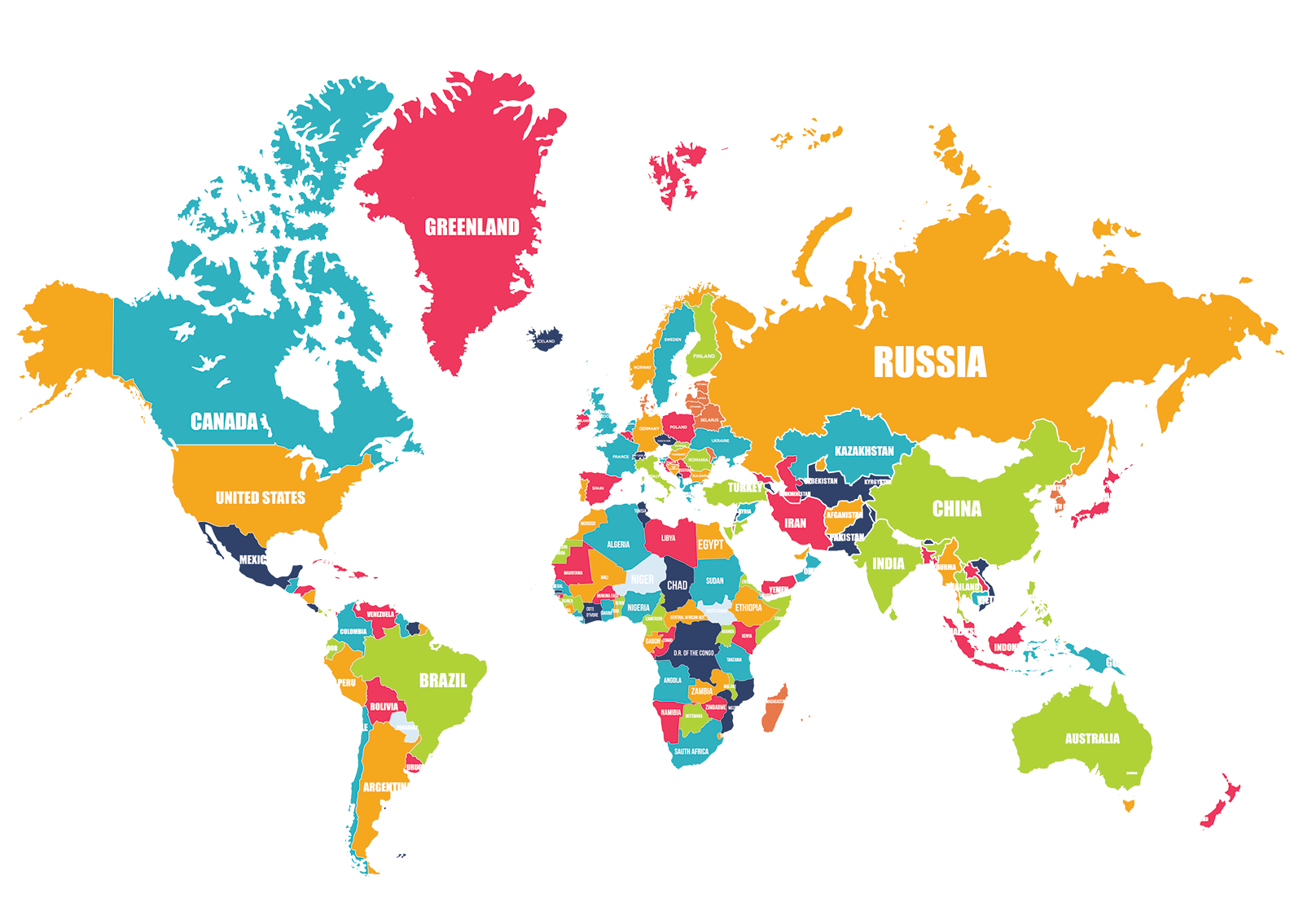 world map